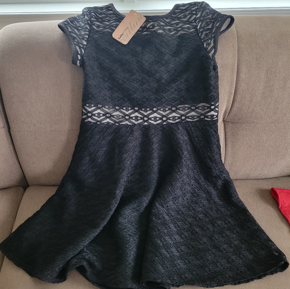 Sally Miller Black Fit and Flare Cocktail Dress